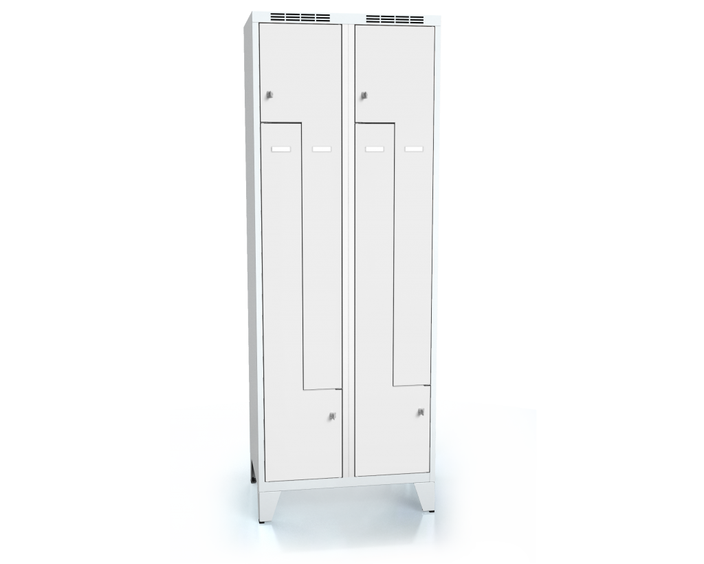 Cloakroom locker Z-shaped doors ALDOP with feet 1920 x 700 x 500